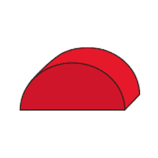 semi circle foam